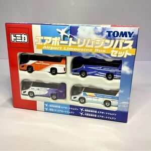 Tomy Tomica Airport Limousine Bus Set 4-Piece Japan Diecast Limited Boxed TOMY